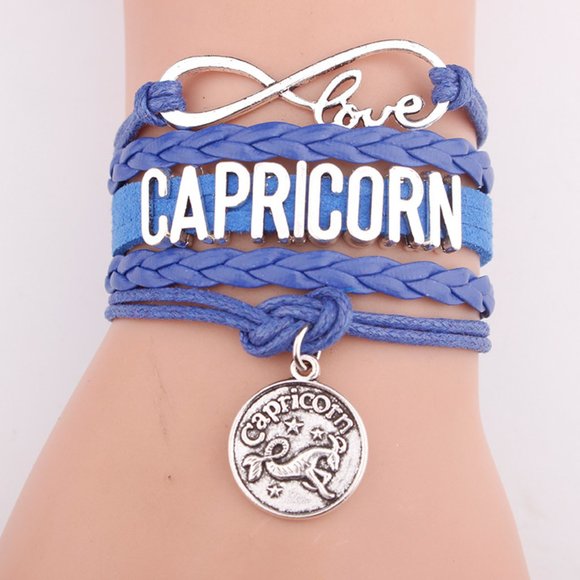 Pisces Bracelet Aqua Blue Leather Silver - Picture 5 of 12